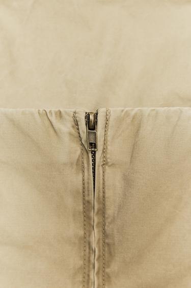 STRAPLESS DRESS - camel by Zara - Image 4