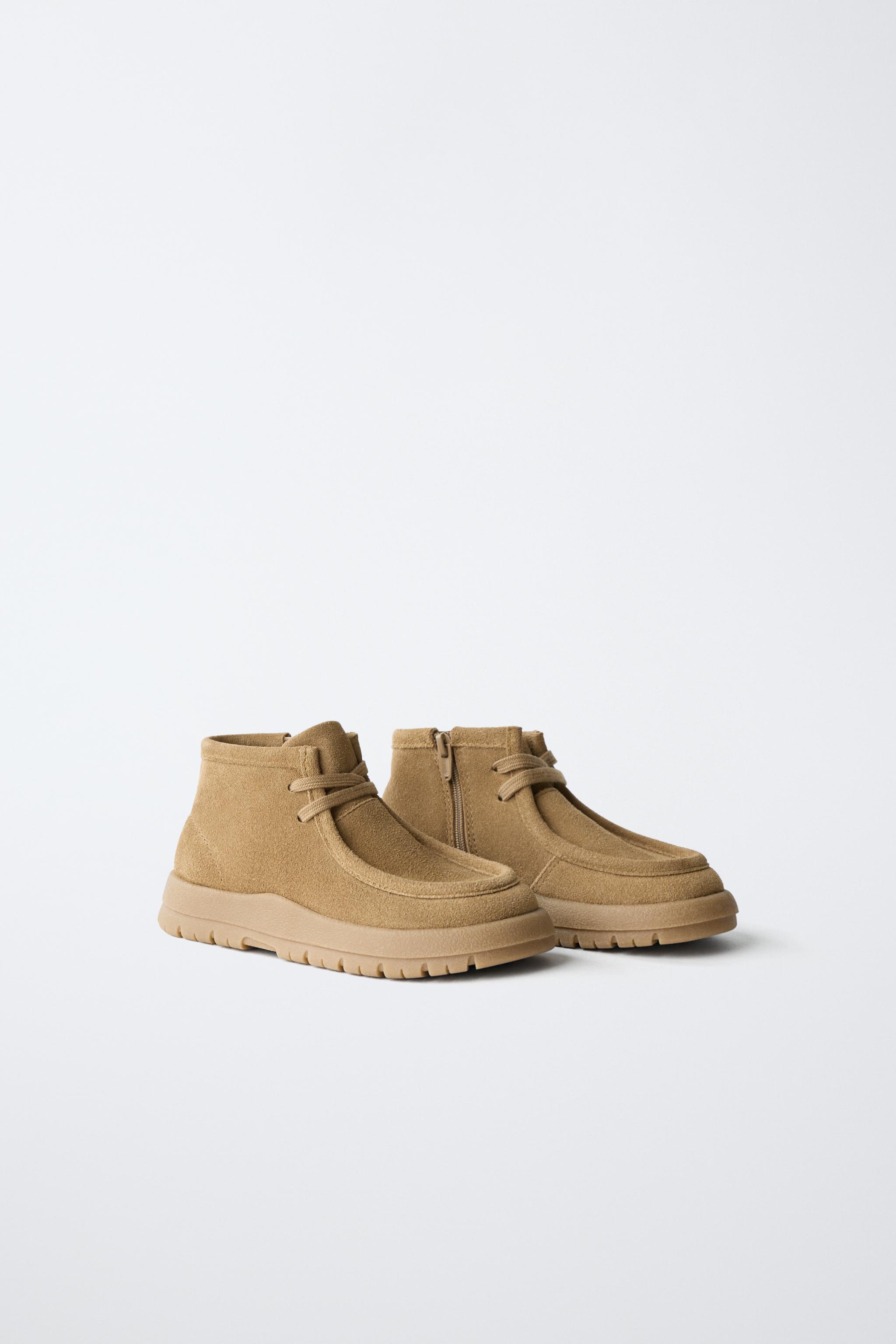 Детские ботинки Zara LEATHER ANKLE BOOTS — фото 2