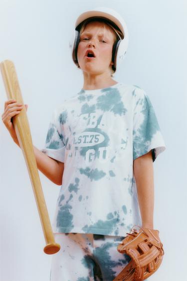 CAMISETA JOGGING TIE DYE - Azul / Blanco de Zara