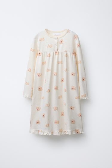 2-14 YEARS/ DOG PRINT NIGHTDRESS - Nude by Zara - Image 0