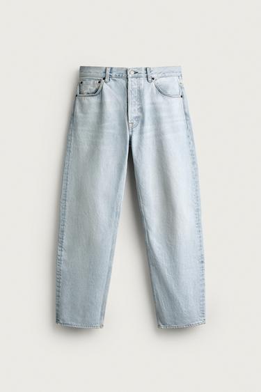 JEANS STRAIGHT ANKLE FIT - Azul claro de Zara