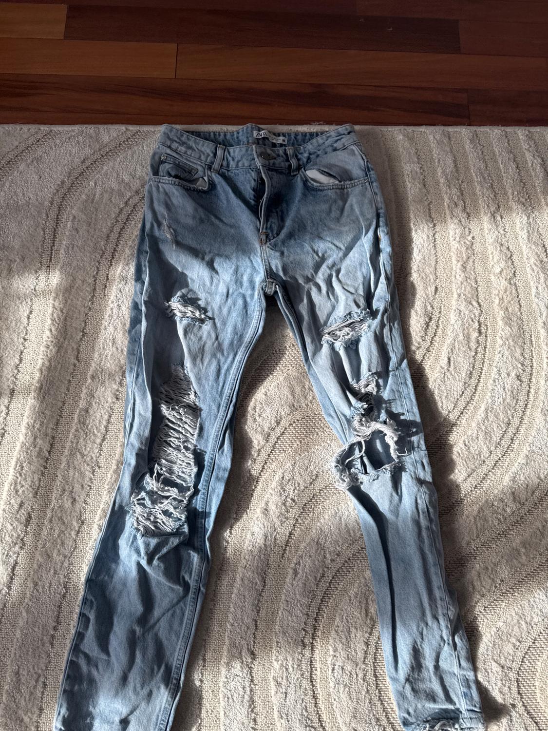 JEANS Z1975 MOM FIT ROTOS