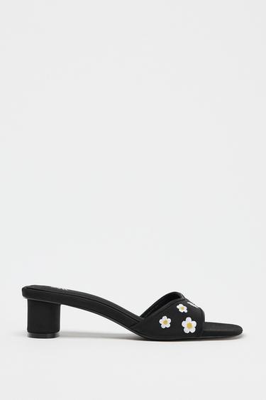 FLORAL SANDALS - Black by Zara - Image 0