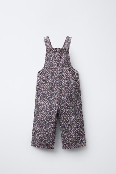 Zaras HÄNGSELBYXA MED BLOMTRYCK - Brun