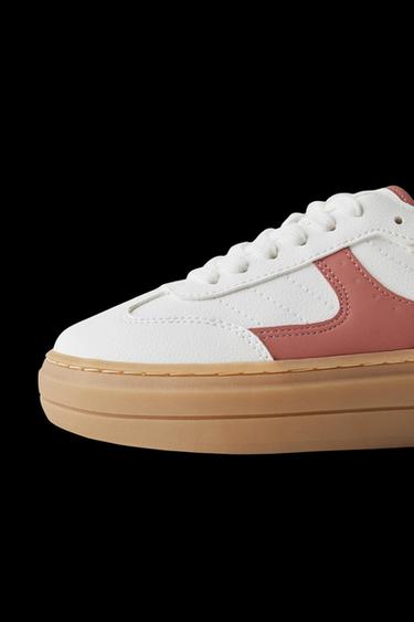 HIGH TOP SNEAKERS - White by Zara