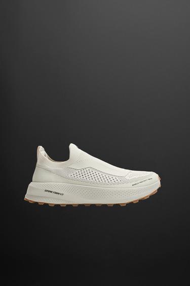 Zara RUNNING SNEAKERS - Beige
