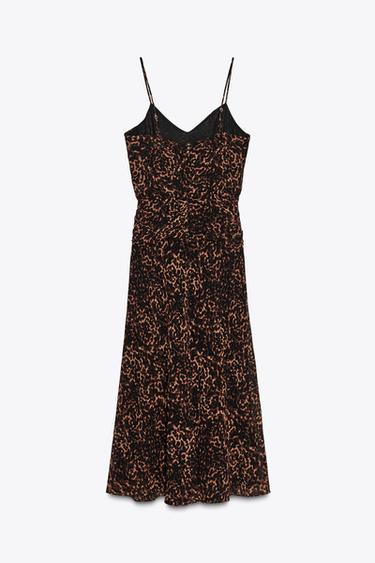 ANIMAL PRINT MIDI DRESS - Leopard by Zara