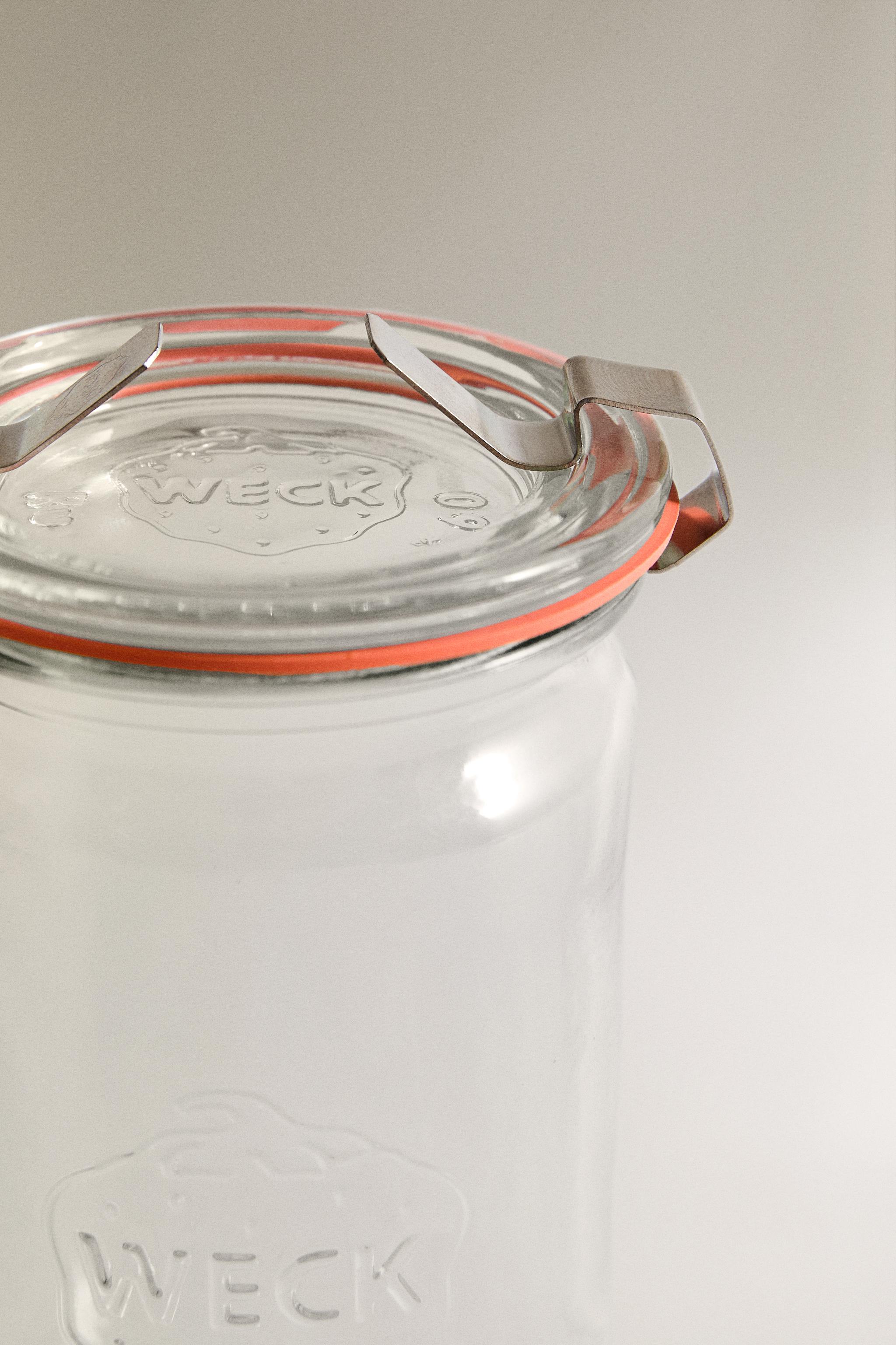 WECK JAR WITH AIRTIGHT LID — Transparent