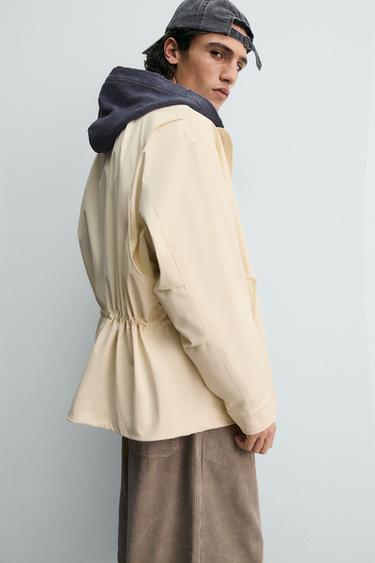 TECHNICAL RELAXED FIT PARKA - Ecru / Black by Zara - Image 5