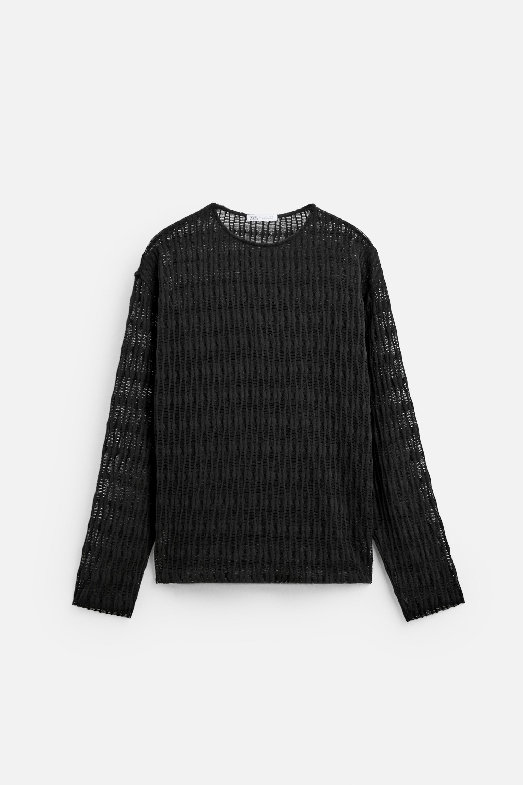 Open knit sweater zara best sale