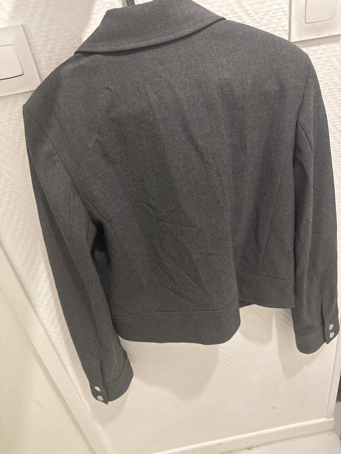 ZIP-UP JACKET WITH SHOULDER PADS - Image 2