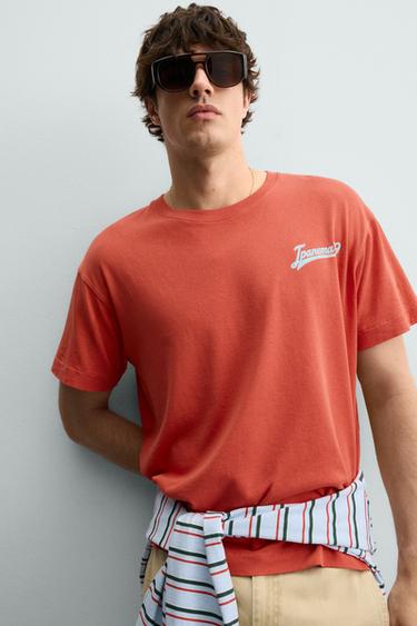 WASHED IPANEMA T-SHIRT - Orange by Zara - Image 5