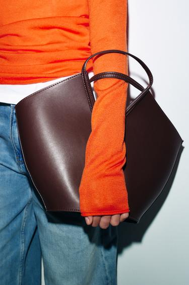 SAC SHOPPER CABAS - Bordeaux de Zara - Image 1