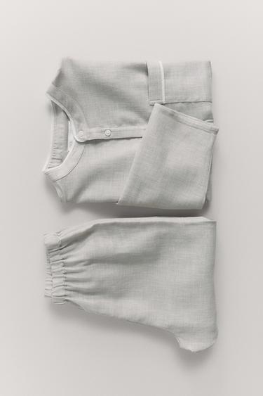 2-6 YEARS / HENLEY PYJAMA SHIRT - Grey marl by Zara
