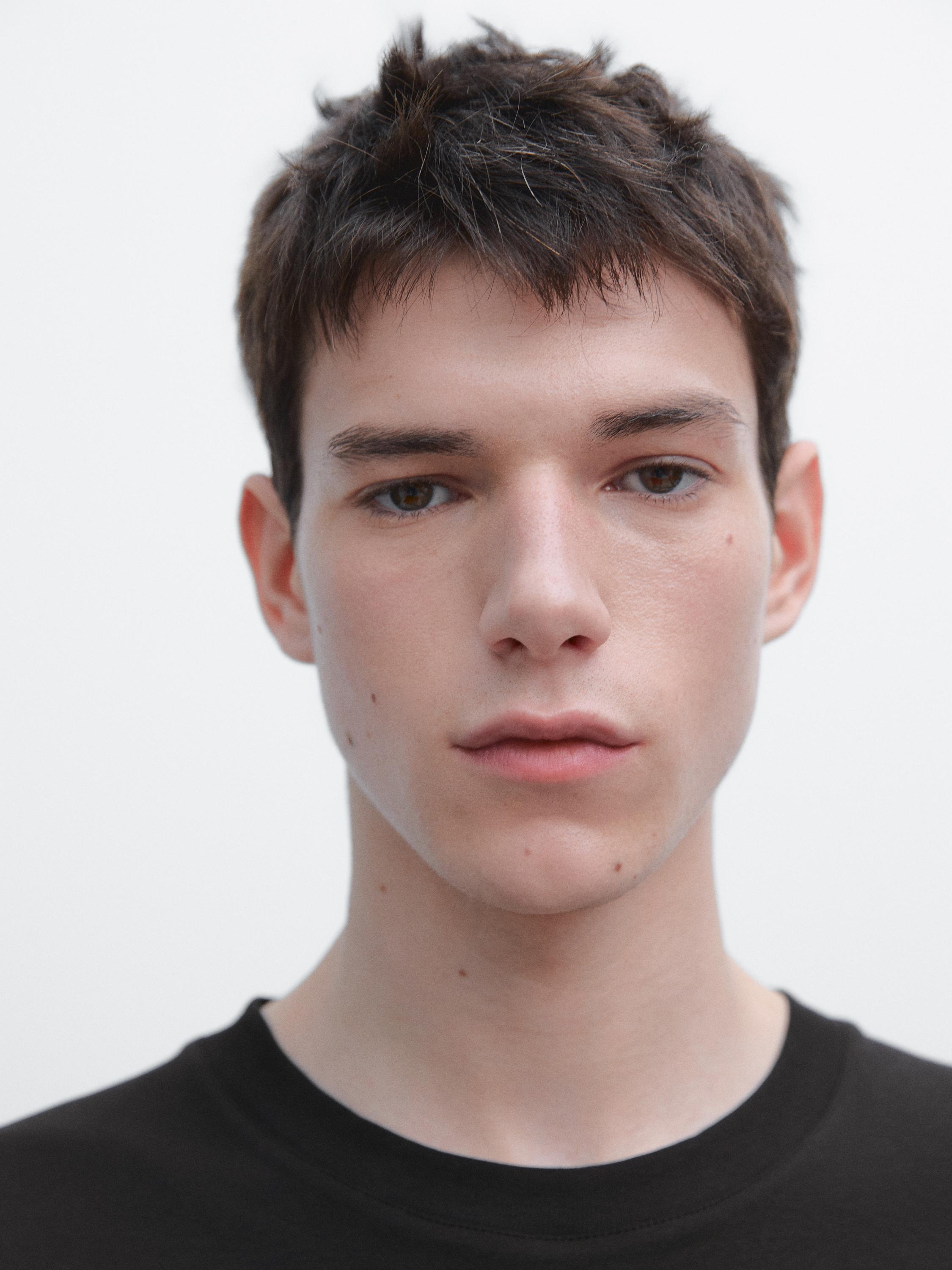 Long sleeve medium weight cotton T-shirt