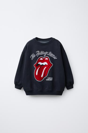 Zara ROLLING STONES © 植絨運動衫 - 黑色 - 圖片 0