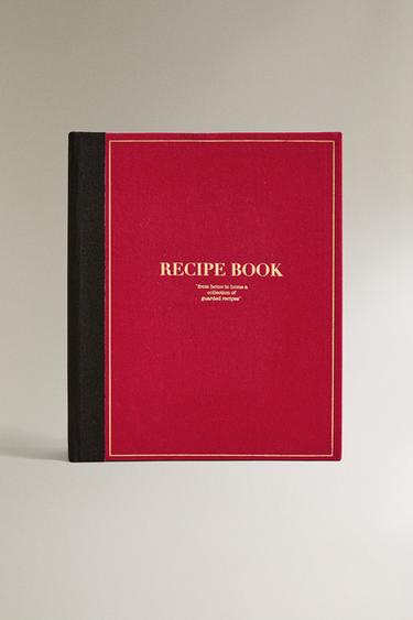 CHRISTMAS RECIPE BOOK - Red by Zara