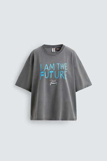BACK TO THE FUTURE© UCS LLC AND AMBLIN ILLUSTRATED T-SHIRT X DYLAN´S T-SHIRT CLUB X ZARA - Grey by Zara