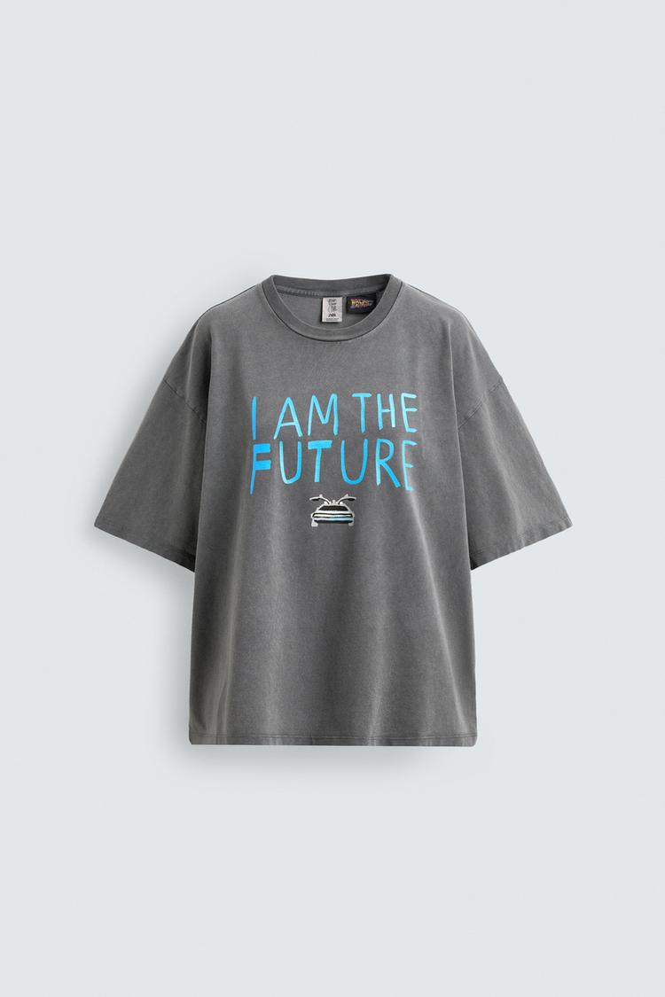 BACK TO THE FUTURE© UCS LLC AND AMBLIN X DYLAN´S T-SHIRT CLUB X ZARA İLLÜSTRASYONLU T-SHIRT