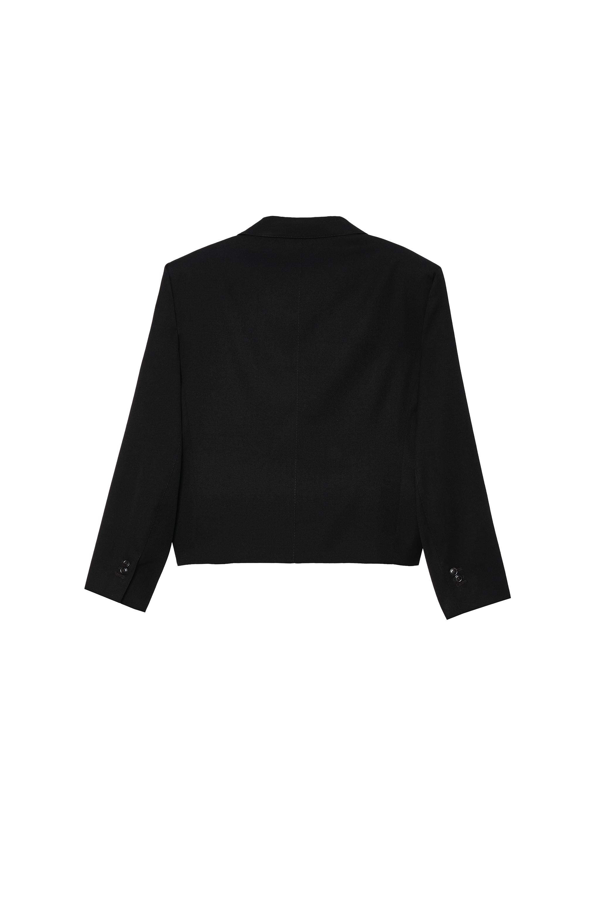 Мужские пиджаки Zara CROPPED FIT 100% WOOL SUIT BLAZER — фото 4