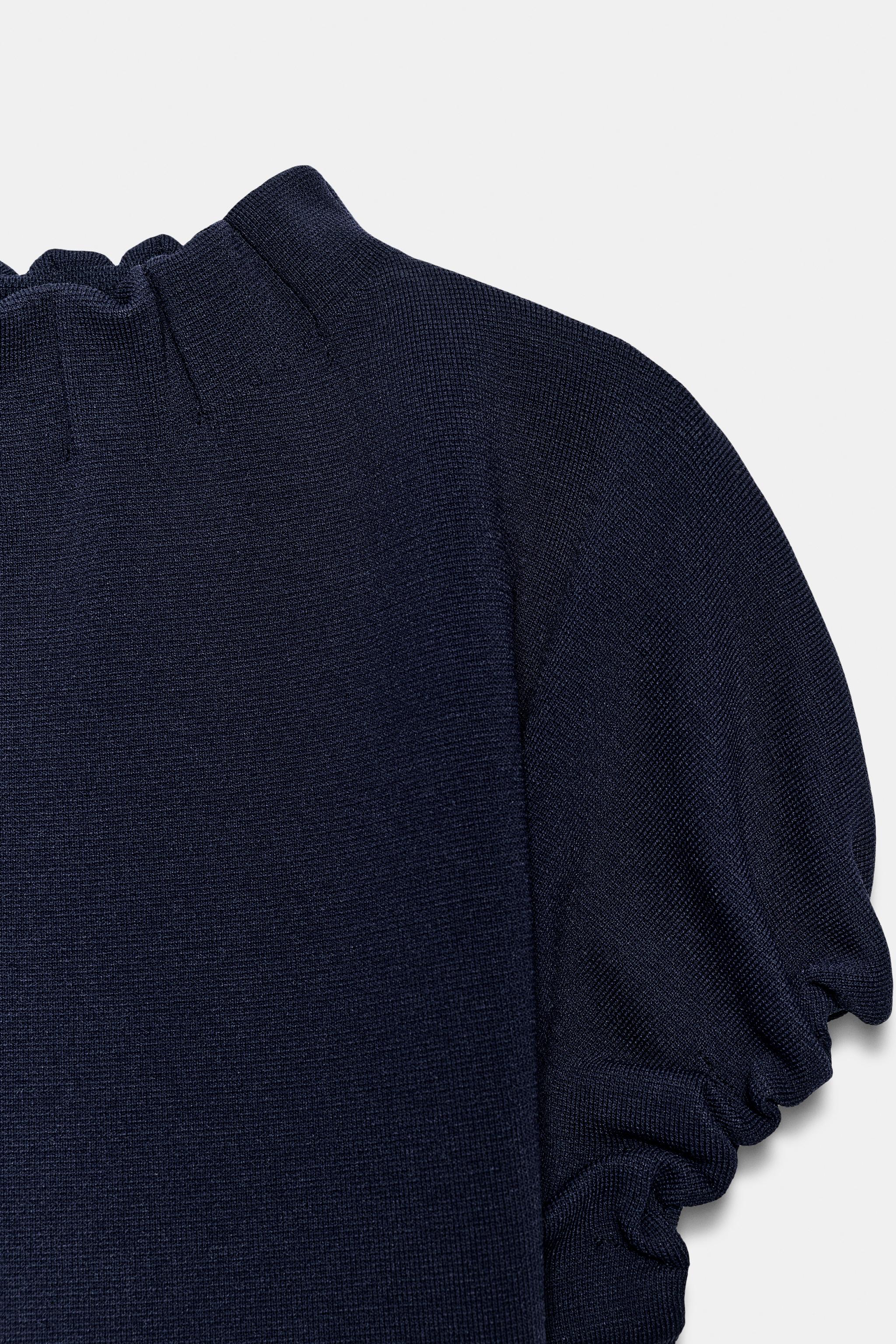 Женские свитеры Zara RUCHED KNIT TOP — фото 9