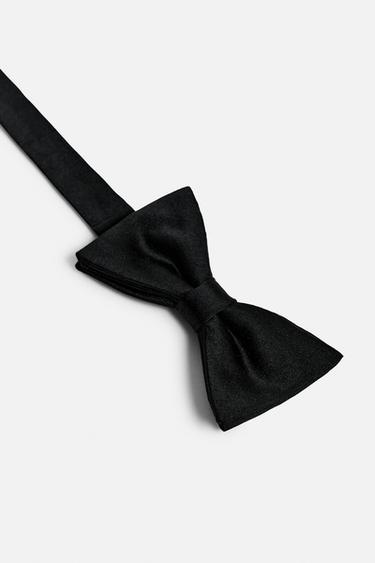 SILK BOW TIE - Black by Zara