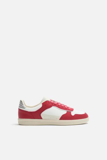 RETRO MULTI-PIECE SNEAKERS - Red by Zara