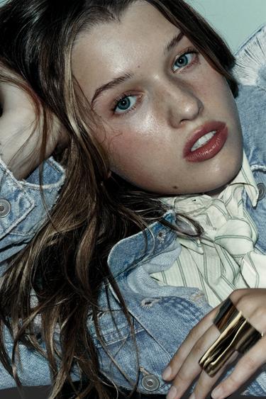 SURCHEMISE EN JEAN TRF DÉCHIRÉE - Bleu clair de Zara - Image 1
