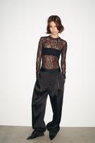 SQUARE NECK POLYAMIDE BODYSUIT