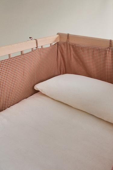 GINGHAM COTTON BABY COTT BUMPER - Dark orange by Zara - Image 0