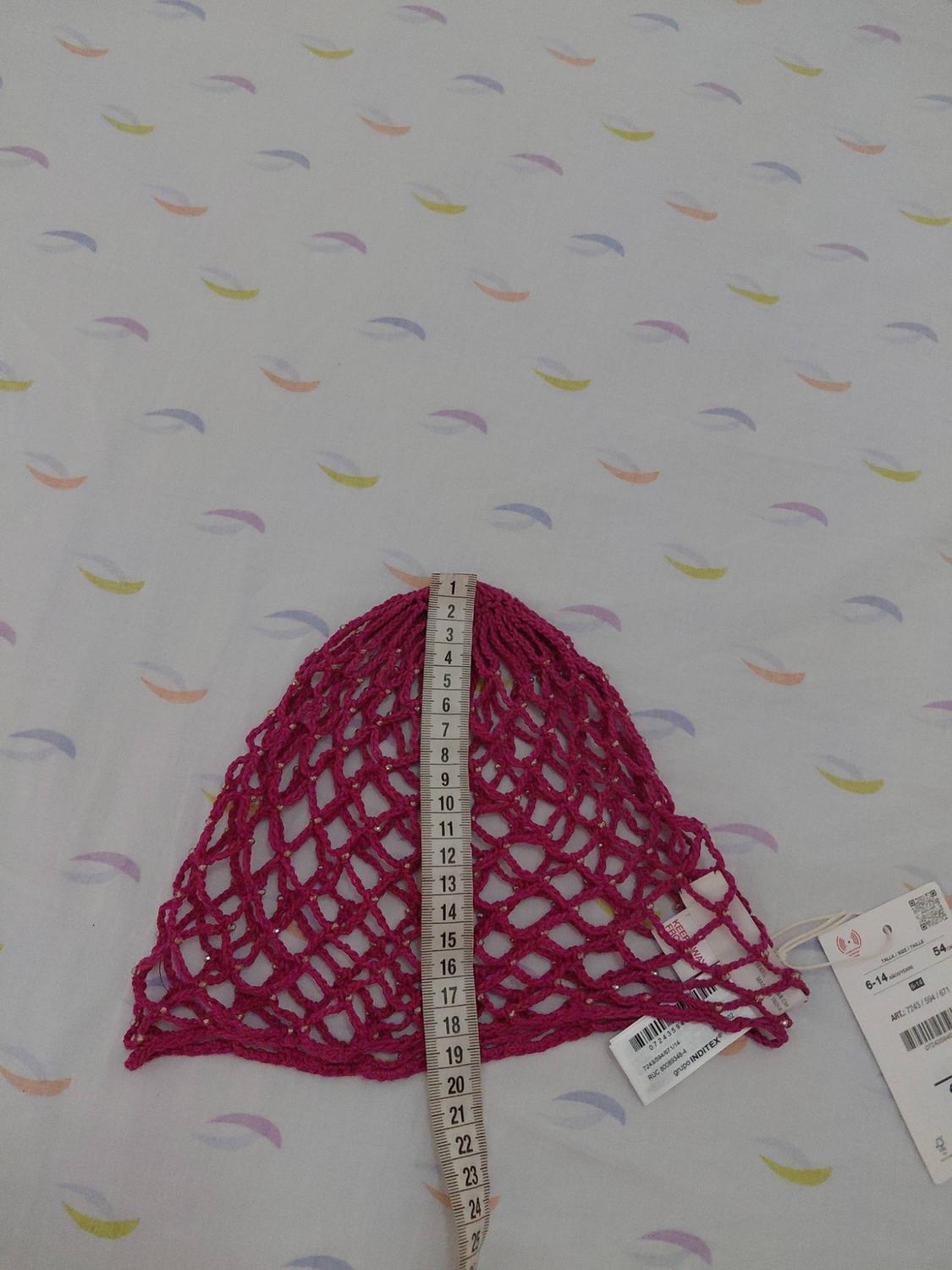 CROCHET KNIT BEANIE WITH BEADS - Image 3