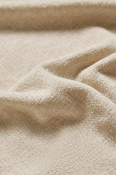 Zara CHENILLE BLANKET - Light beige