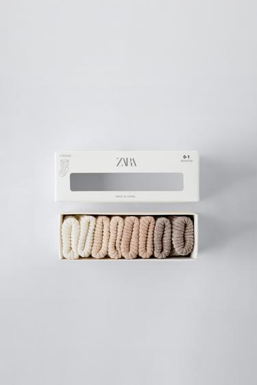 4-PACK OF COLOURFUL SOCKS - Light beige by Zara - Image 0