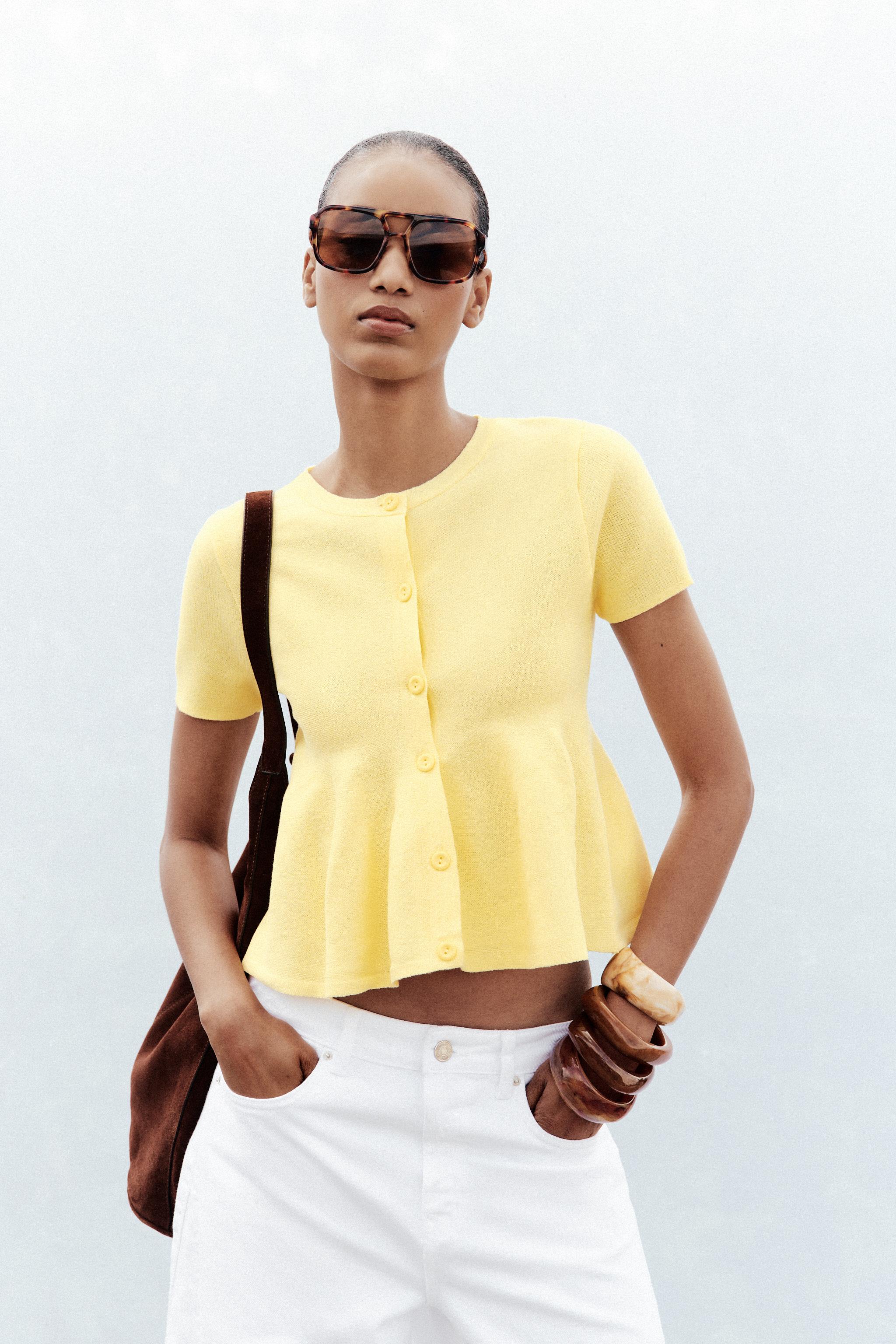 GILET EN MAILLE PEPLUM