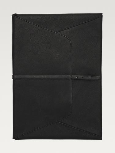 Funda portátil piel bovina acabado napa - Negro de Zara