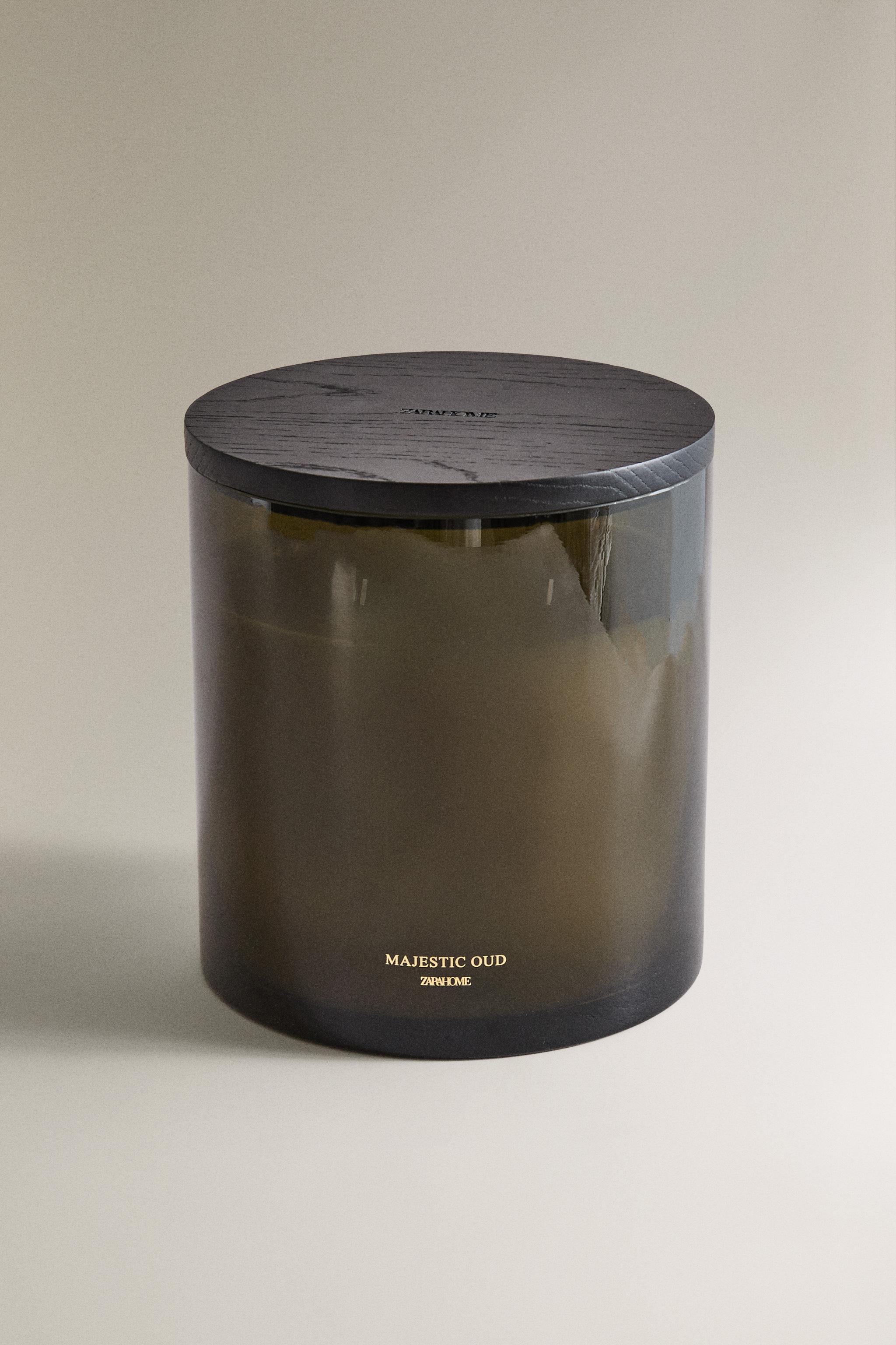 (2 KG) MAJESTIC OUD SCENTED CANDLE — Dark brown