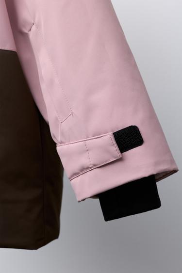 COLOUR BLOCK WATERPROOF AND WINDPROOF HOODED JACKET RECCO® SYSTEM SKI COLLECTION - Pink by Zara - Image 5