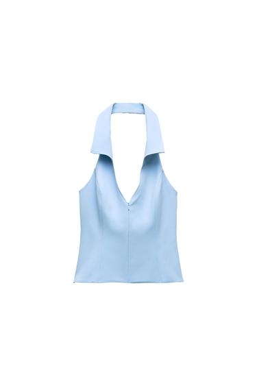 TOP HALTER CAMISERO