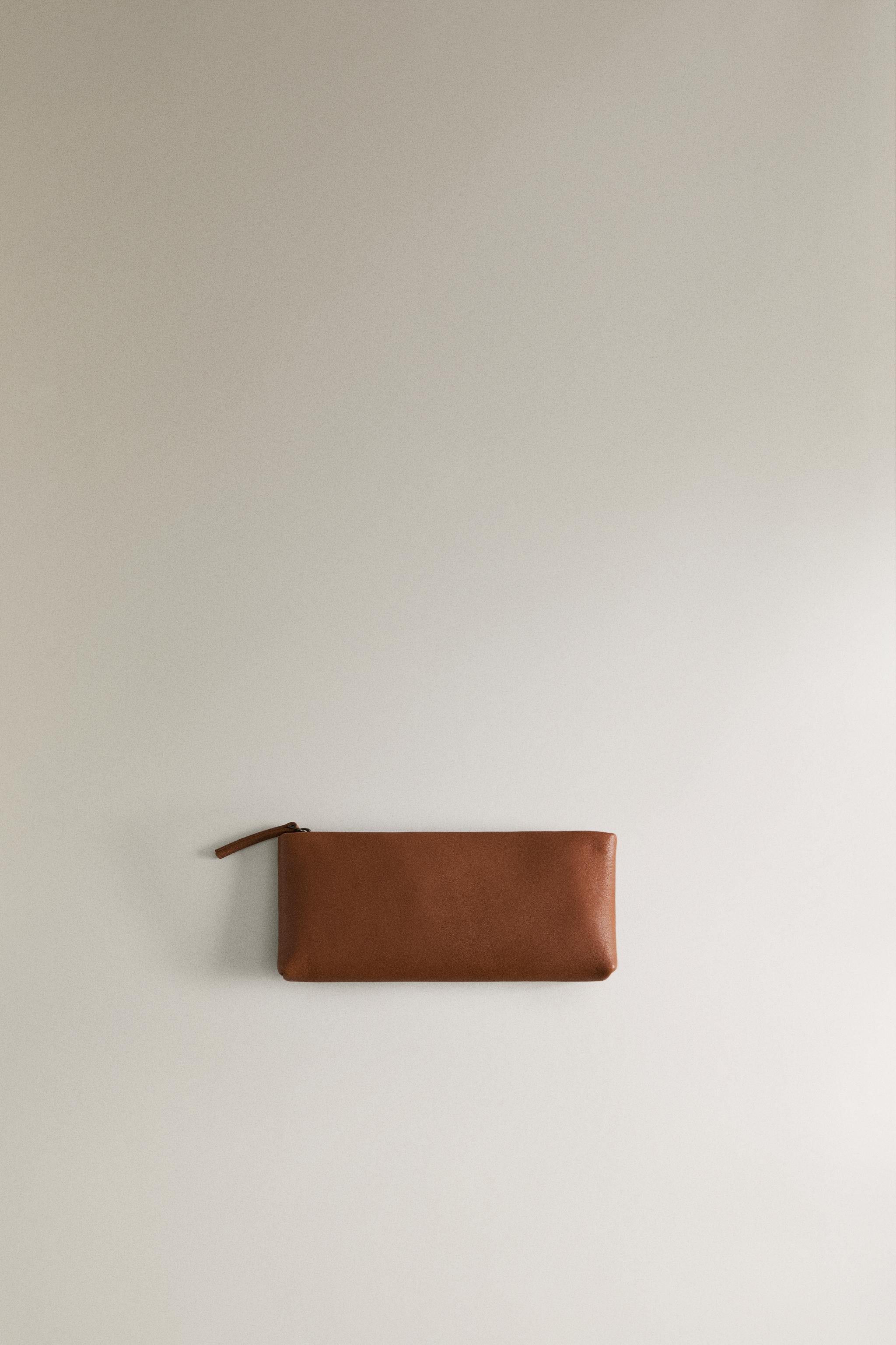 LEATHER CASE - Brown | ZARA United States