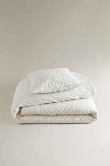 Zara COTTON VOILE QUILT | KATHARINE POLE - White