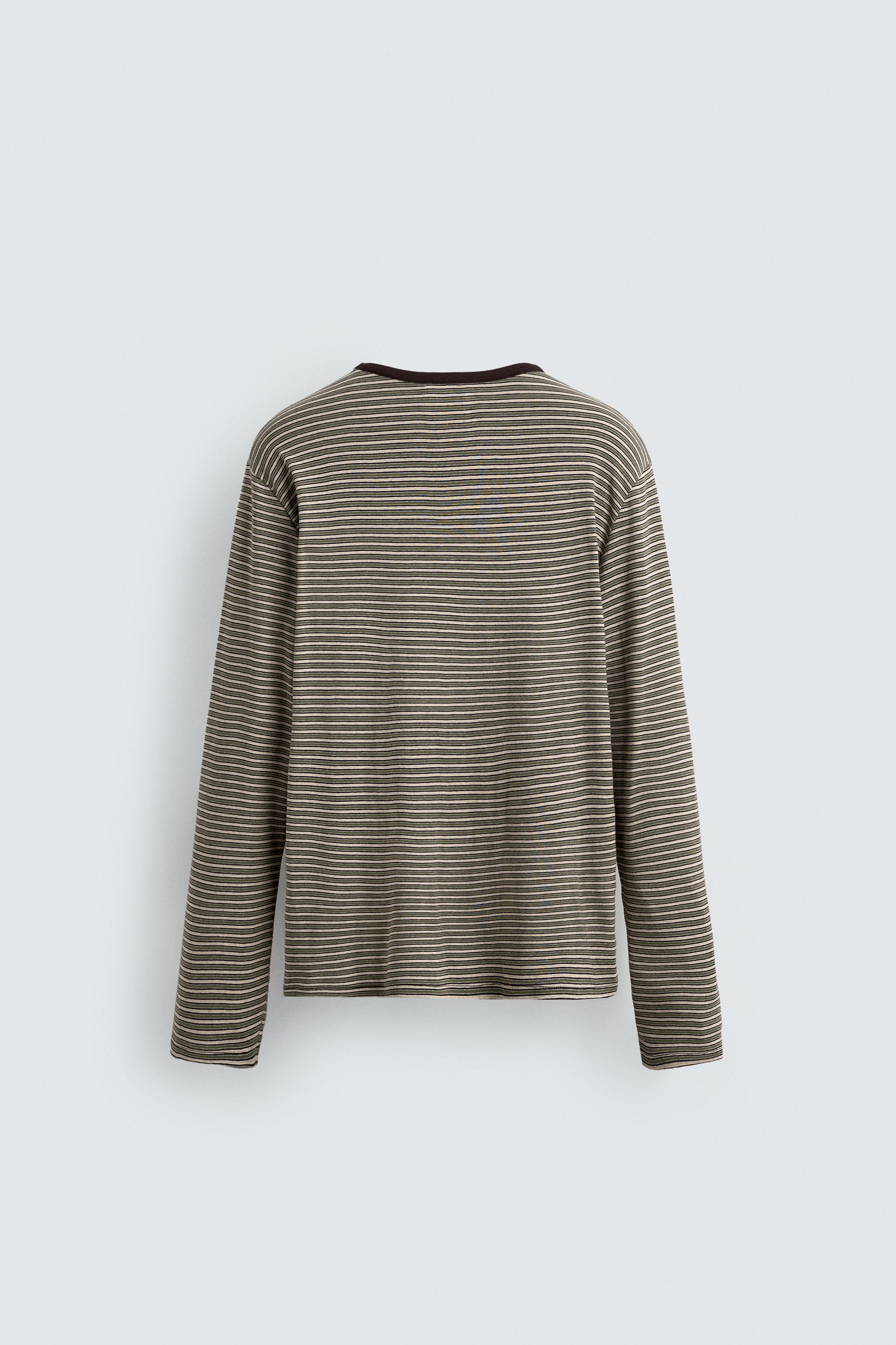 STRIPED JACQUARD T-SHIRT