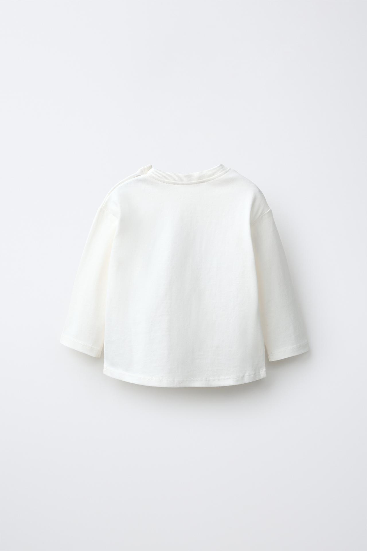 EMBROIDERED TEXT T-SHIRT — White