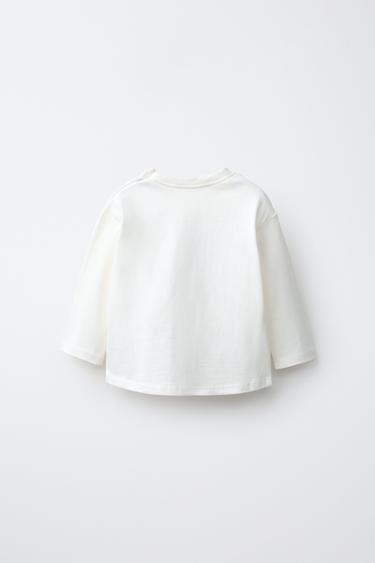 EMBROIDERED TEXT T-SHIRT — White 2