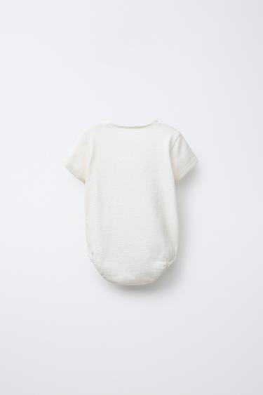 BARBOTEUSE GLACES VELOURS BOUCLÉ - Écru clair de Zara - Image 1