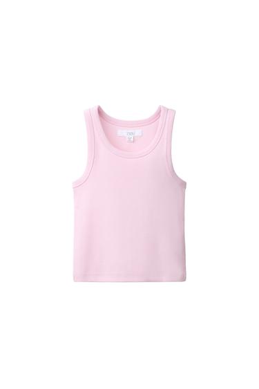 RIBBED RACERBACK T-SHIRT - Pink by Zara