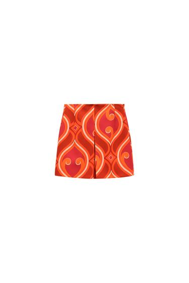 GEOMETRIC PRINT SKORT