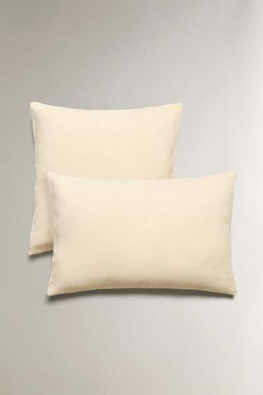 Zara HEMP THROW PILLOW COVER - Butter