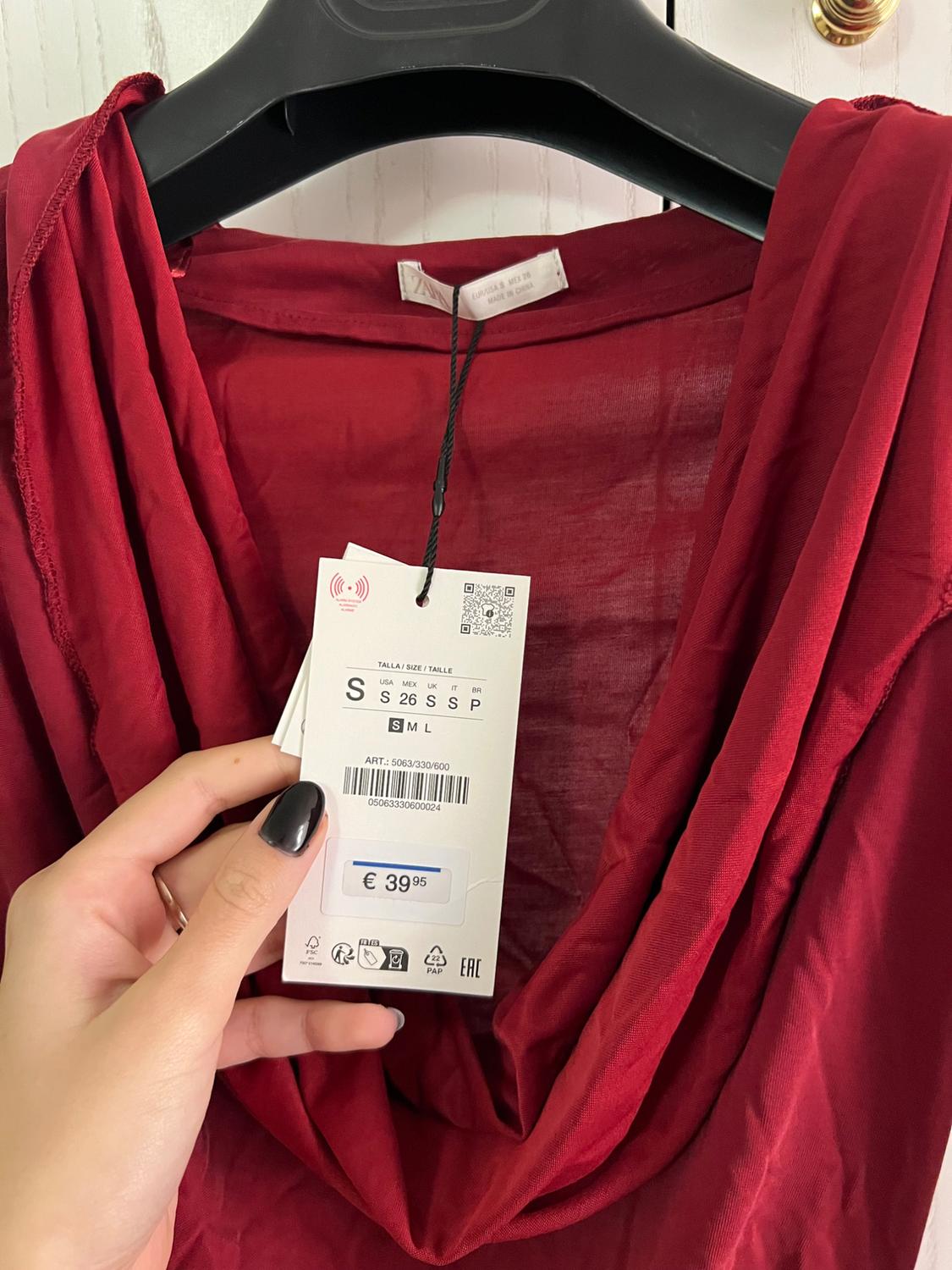 DRAPED NECKLINE MIDI DRESS - Image 2