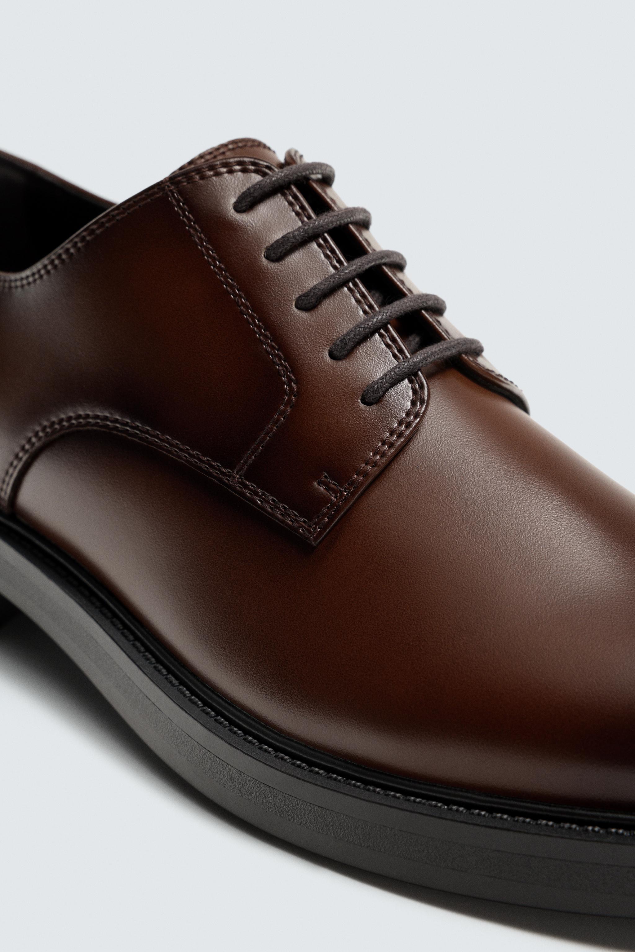 Zara - Dress Shoe - Brown - 9 - Man Zara - Dress Shoe - Brown - 9 - Man