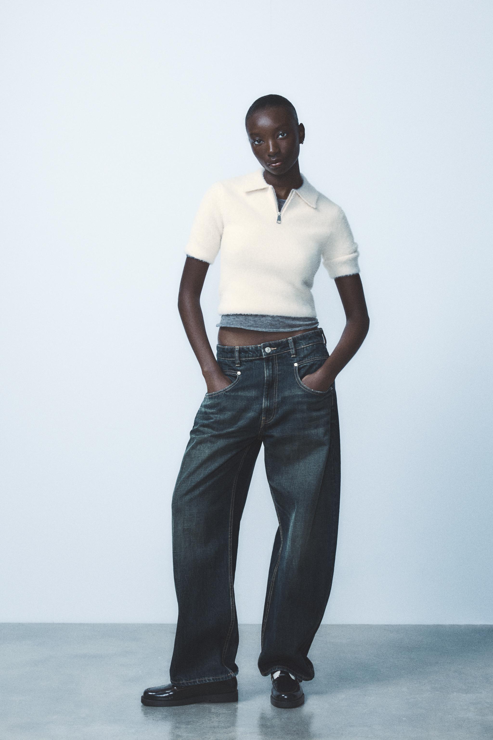 FAUX FUR POLO SHIRT - Ecru | ZARA United States